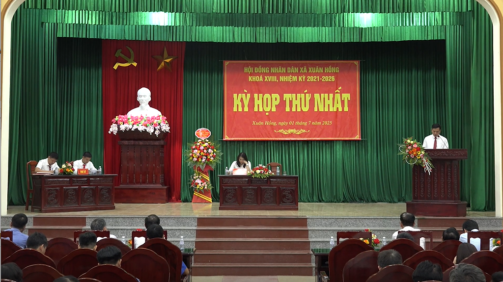Kỳ họp Thứ nhất HĐND xã Xuân Hồng, khóa XVIII, nhiệm kỳ 2021-2026