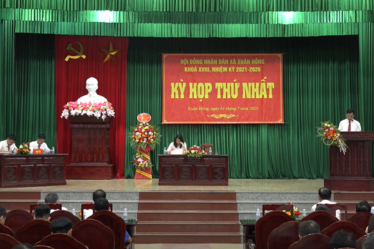 Kỳ họp Thứ nhất HĐND xã Xuân Hồng, khóa XVIII, nhiệm kỳ 2021-2026 