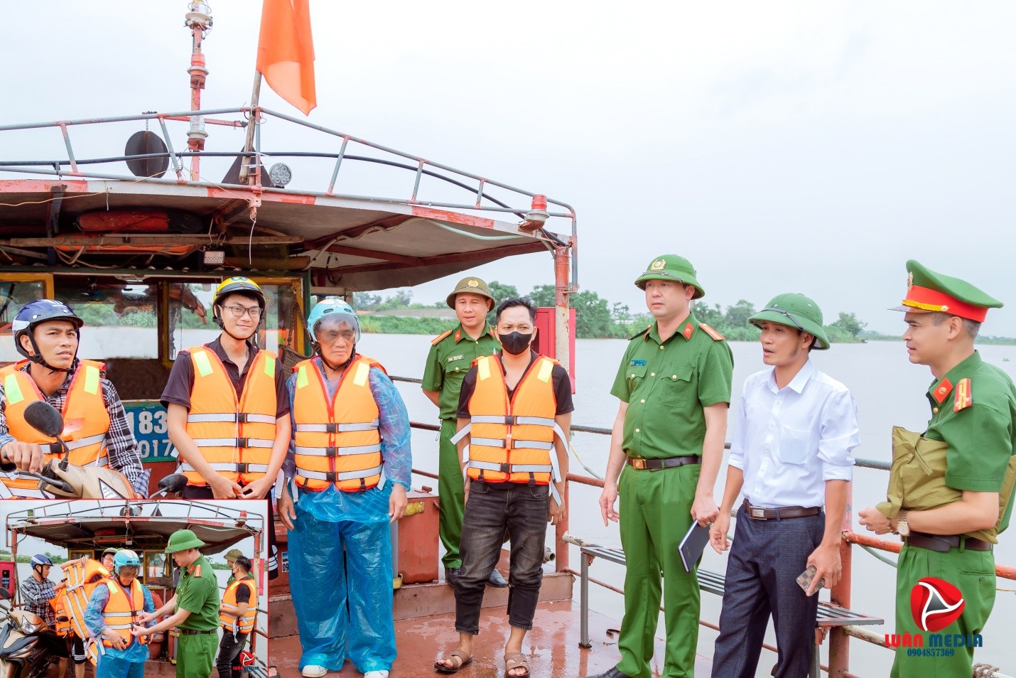 UBND xã Xuân Hồng kiểm tra công tác ứng phó bão số 3 (WIPHA) 