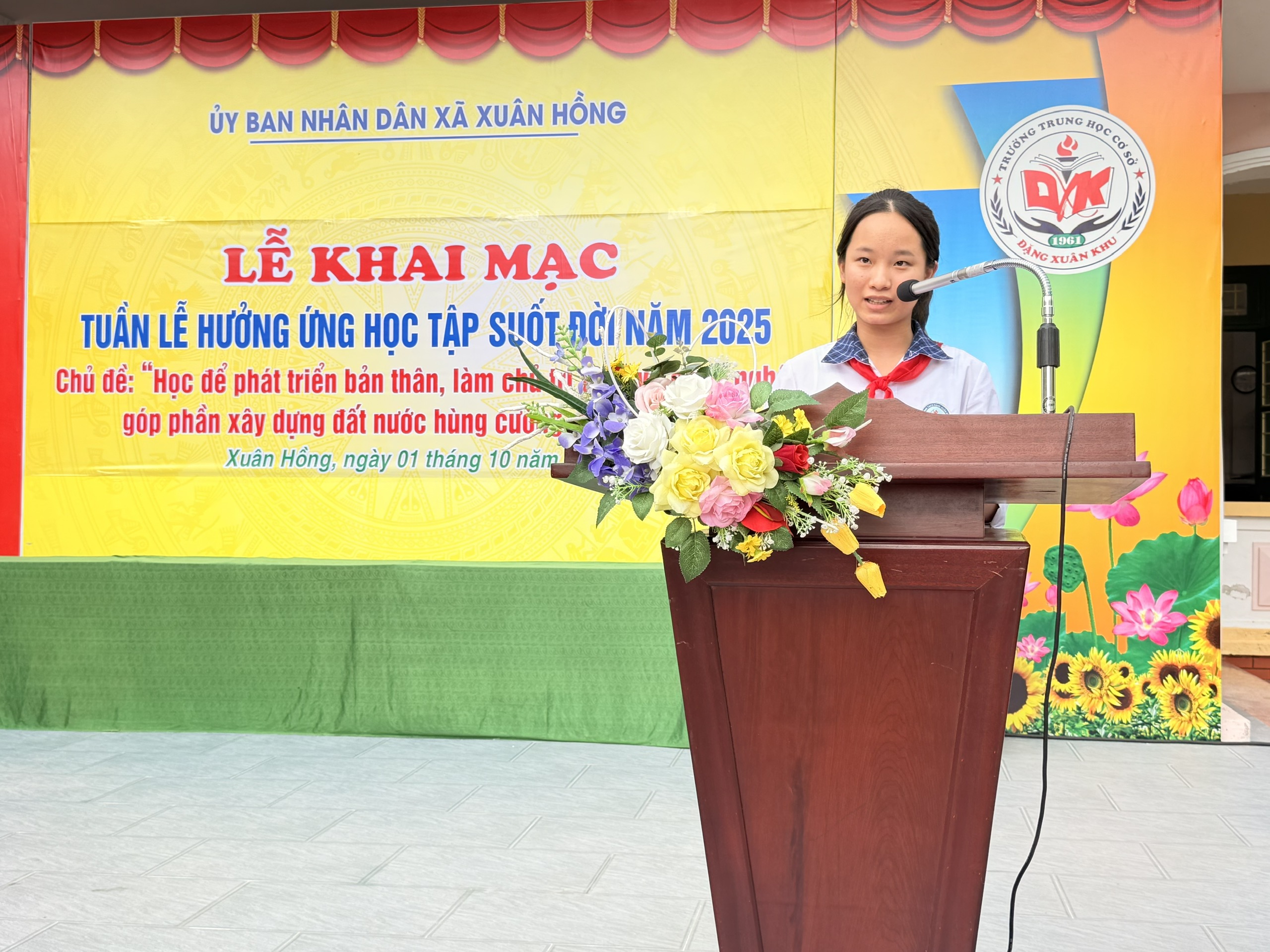 Xã Xuân Hồng long trọng tổ chức Lễ khai mạc Tuần lễ hưởng ứng học tập suốt đời Năm 2025