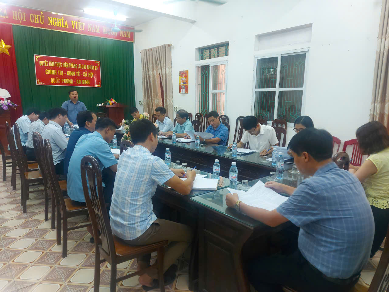 Xã Xuân Hồng tổ chức hội nghị triển khai Kế hoạch tổ chức các hoạt động  chào mừng kỷ niệm 80 năm cách mạng Tháng Tám và Quốc khánh 2/9