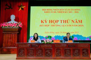 Kỳ họp thường lệ cuối năm 2025 Hội đồng nhân dân xã Xuân Hồng Khóa XVIII, nhiệm kỳ 2021 – 2026