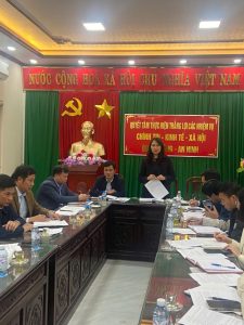 Hội nghị làm việc với Trạm y tế về một số nhiệm vụ trọng tâm, lĩnh vực ngành y tế