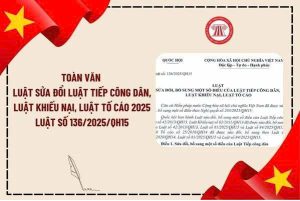 Luật sửa đổi, bổ sung một số điều của Luật Tiếp công dân, Luật Khiếu nại, Luật Tố cáo