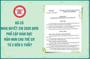 Nghị quyết về phổ cập giáo dục mầm non cho trẻ em mẫu giáo từ 3 đến 5 tuổi
