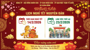 LỊCH NGHỈ TẾT NGUYÊN ĐÁN BÍNH NGỌ 2026