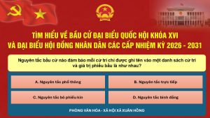 Mỗi ngày một câu hỏi: Tìm hiểu về bầu cử đại biểu Quốc hội Khóa XVI và đại biểu Hội đồng nhân dân các cấp nhiệm kỳ 2026 – 2031