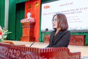 Xã Xuân Hồng tổ chức hội nghị tập huấn công tác bảo vệ nền tảng tư tưởng của Đảng, đấu tranh phản bác các quan điểm sai trái thù địch và công tác nắm bắt, định hướng dư luận xã hội năm 2026