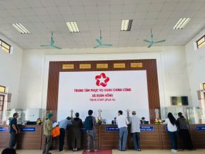 Trung tâm Phục vụ hành chính công xã Xuân Hồng nâng cao chất lượng phục vụ Nhân dân