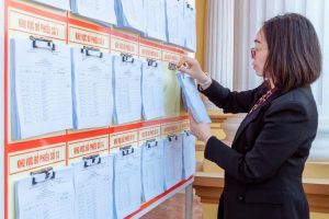 Video niêm yết danh sách cử tri