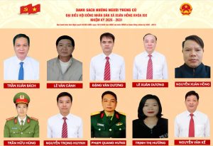 Danh sách những người trúng cử đại biểu HĐND xã Xuân Hồng khóa XIX nhiệm kỳ 2026 – 2031
