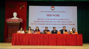 XUÂN HỒNG TỔ CHỨC HỘI NGHỊ TIẾP XÚC CỬ TRI VỚI NHỮNG NGƯỜI ỨNG CỬ ĐẠI BIỂU HĐND TỈNH, NHIỆM KỲ 2026-2031