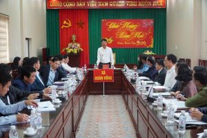 Đoàn kiểm tra công tác Bầu cử số 4 của Ủy ban Bầu cử tỉnh kiểm tra công tác bầu cử đại biểu Quốc hội khóa XVI và đại biểu Hội đồng nhân dân các cấp, nhiệm kỳ 2026-2031 tại xã Xuân Hồng