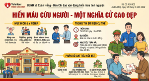 Tích cực hưởng ứng Ngày hội Hiến máu tình nguyện đợt 1 năm 2026 xã Xuân Hồng