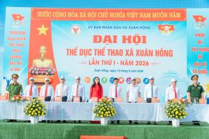 XÃ XUÂN HỒNG LONG TRỌNG TỔ CHỨC LỄ KHAI MẠC ĐẠI HỘI THỂ DỤC THỂ THAO LẦN THỨ NHẤT NĂM 2026