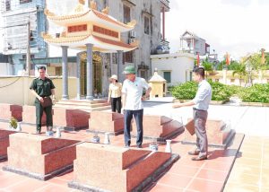 Xã Xuân Hồng tổ chức các đoàn kiểm tra công tác chuẩn bị các điều kiện để tổ chức lấy mẫu hài cốt liệt sỹ phục vụ giám định ADN