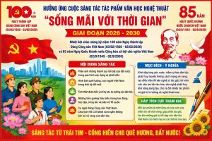 Phát động sáng tác tác phẩm Văn học, nghệ thuật “Sống mãi với thời gian giai đoạn 2026-2030”.
