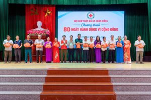 HỘI CHỮ THẬP ĐỎ XÃ XUÂN HỒNG HƯỞNG ỨNG ĐỢT THI ĐUA CAO ĐIỂM “80 NGÀY HÀNH ĐỘNG VÌ CỘNG ĐỒNG”