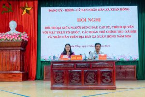XÃ XUÂN HỒNG TỔ CHỨC THÀNH CÔNG HỘI NGHỊ ĐỐI THOẠI GIỮA NGƯỜI ĐỨNG ĐẦU CẤP ỦY, CHÍNH QUYỀN VỚI MTTQ, CÁC TỔ CHỨC CHÍNH TRỊ – XÃ HỘI VÀ NHÂN DÂN NĂM 2026