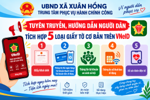 ĐẨY MẠNH TUYÊN TRUYỀN, HƯỚNG DẪN NGƯỜI DÂN TÍCH HỢP THÔNG TIN TRÊN VNeID