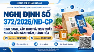 INFOGRAPHICS: TÌM HIỂU NGHỊ ĐỊNH 372/2026/NĐ-CP QUY ĐỊNH VỀ ĐỊNH DANH, XÁC THỰC, TRUY XUẤT NGUỒN GỐC SẢN PHẨM, HÀNG HÓA